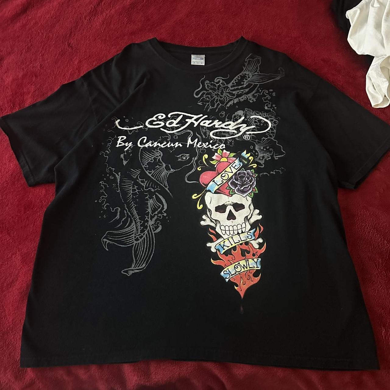 Ed Hardy Men's Black T-shirt