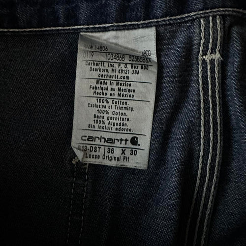 Carhartt Men's Navy and Blue Jeans