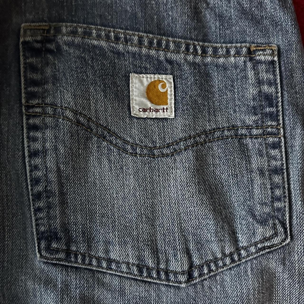 Carhartt Men's Blue and Navy Jeans