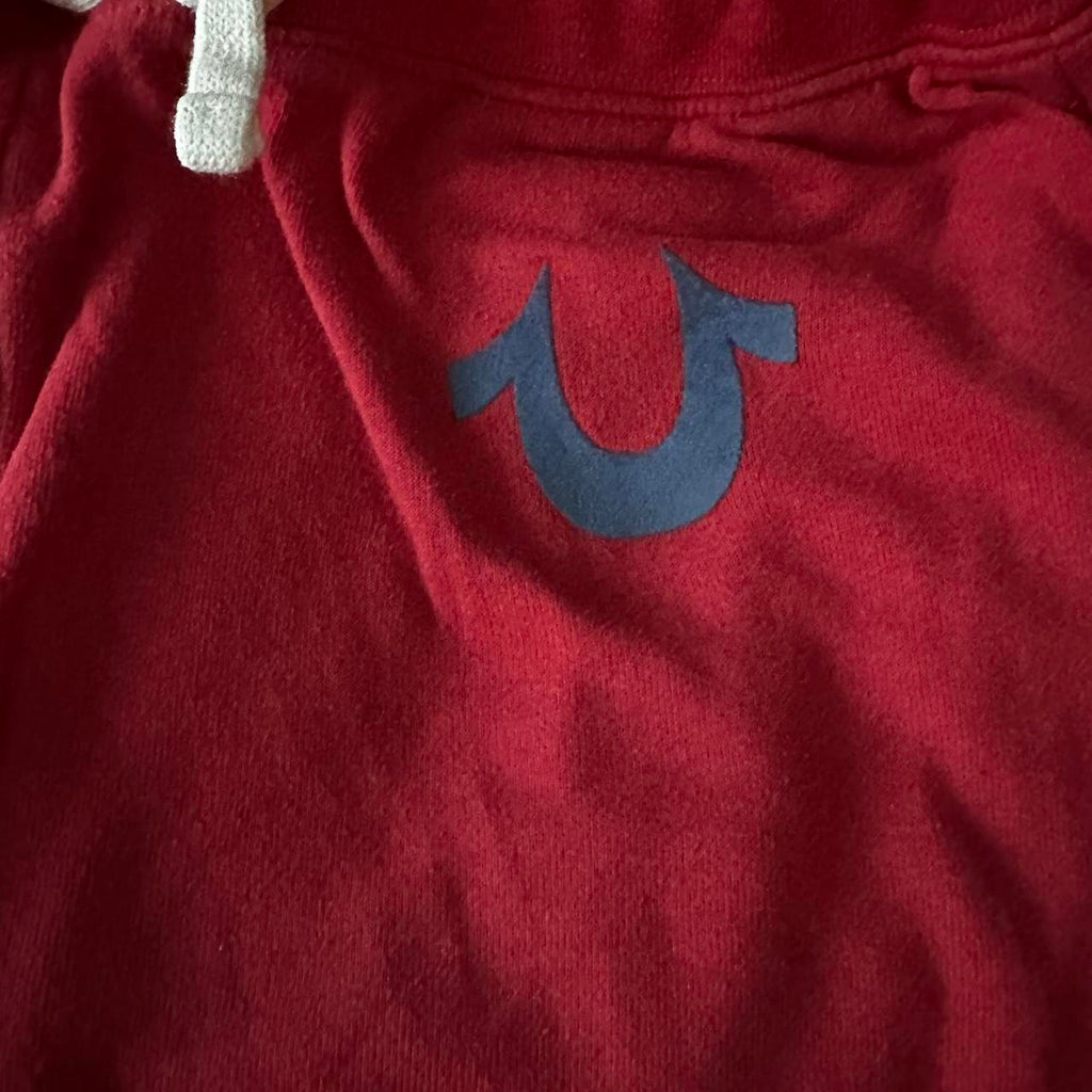 True Religion Men's Red and Burgundy Joggers-tracksuits