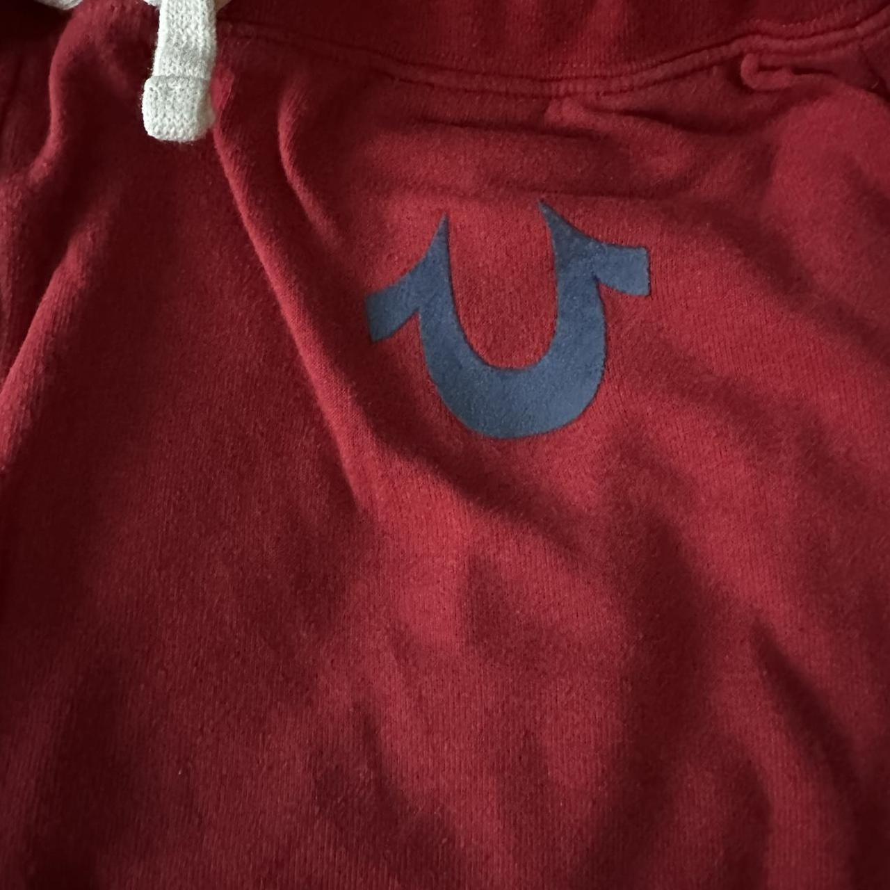 True Religion Men's Red and Burgundy Joggers-tracksuits