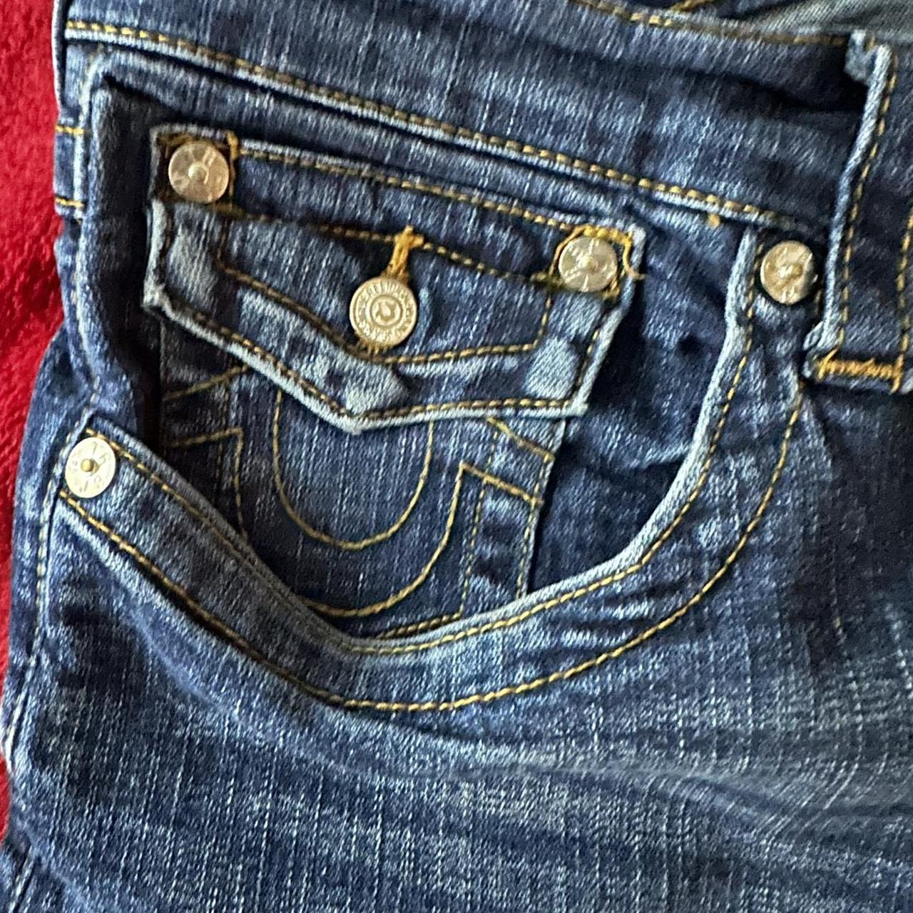 True Religion Men's Navy and Blue Jeans