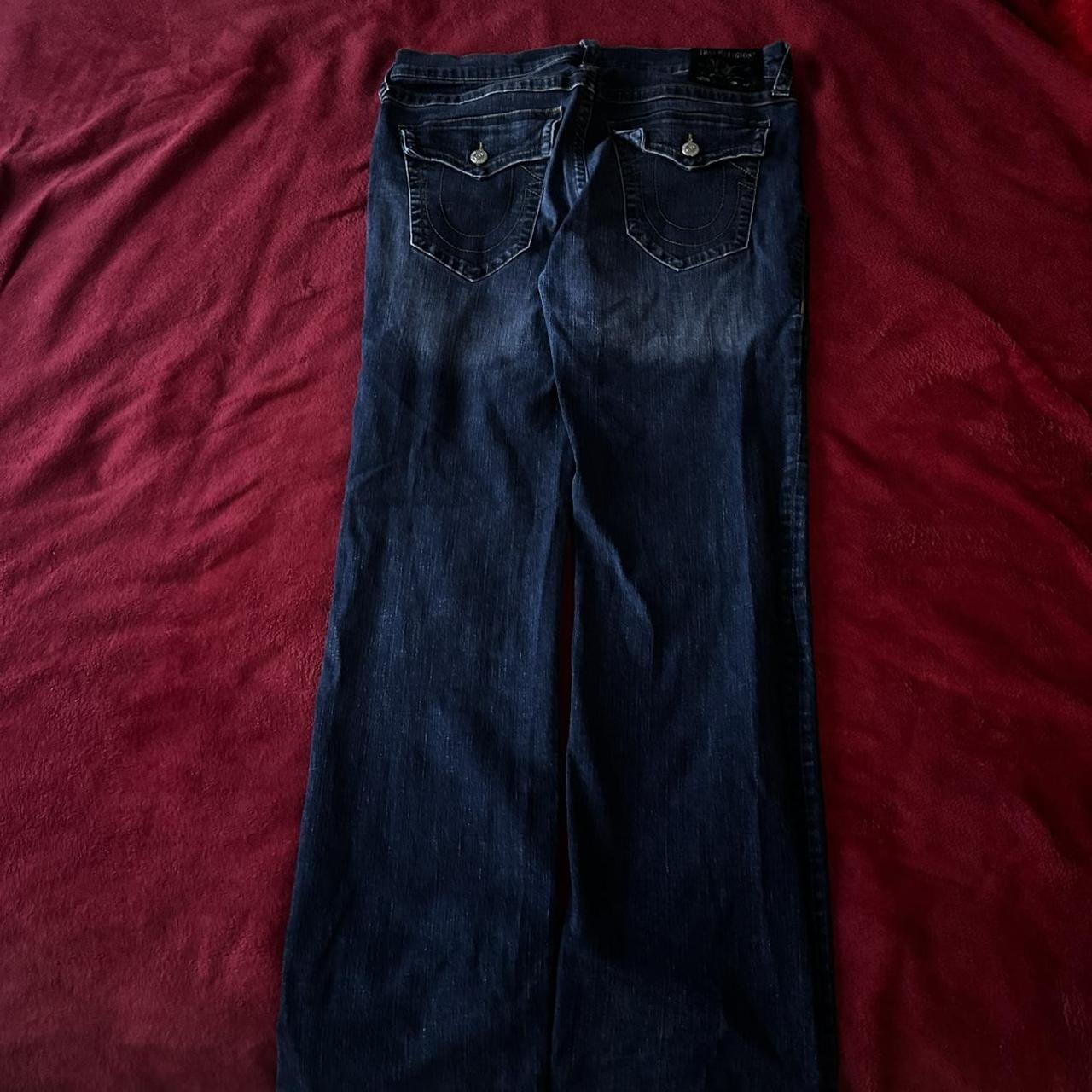 True Religion Men's Navy and Blue Jeans