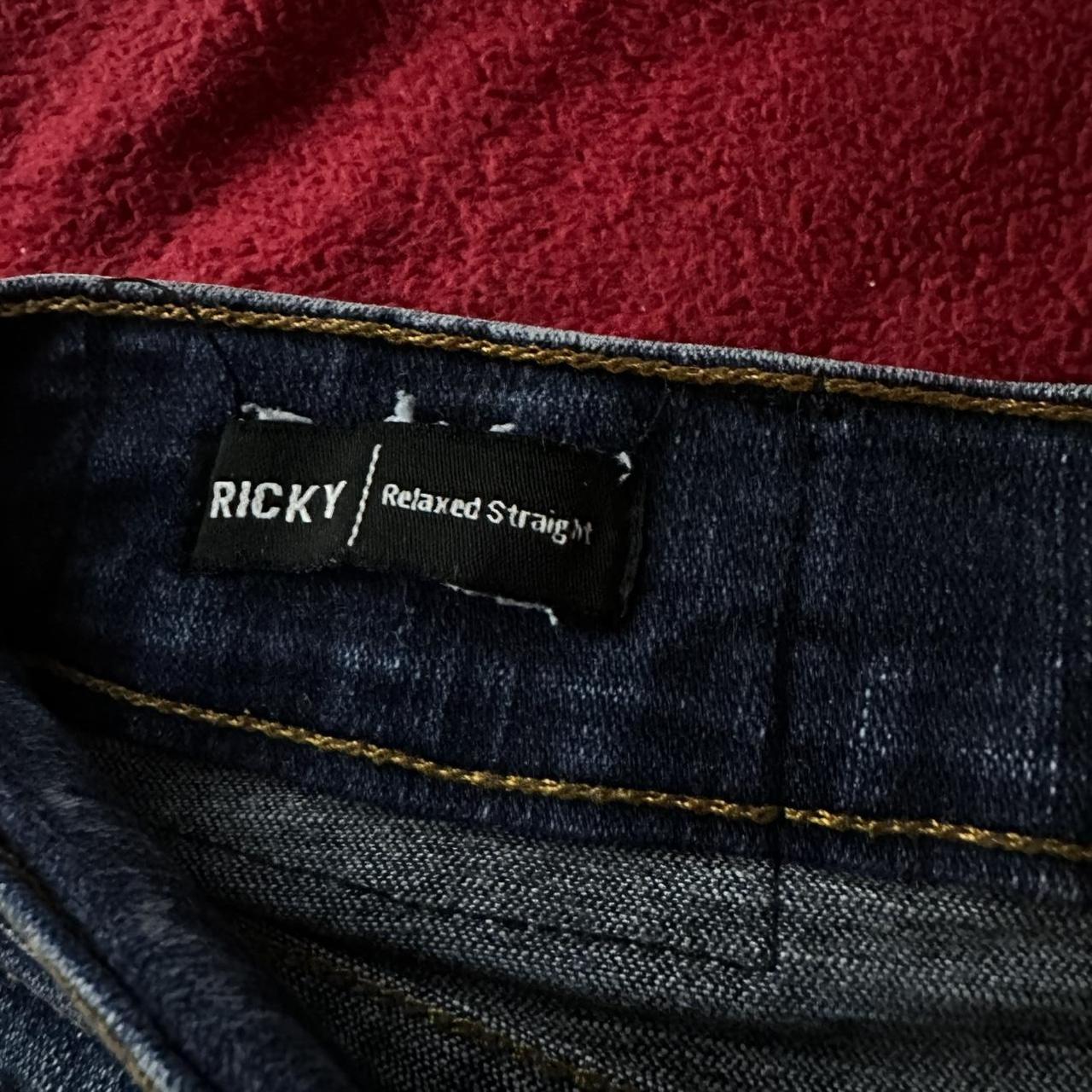 True Religion Men's Navy and Blue Jeans